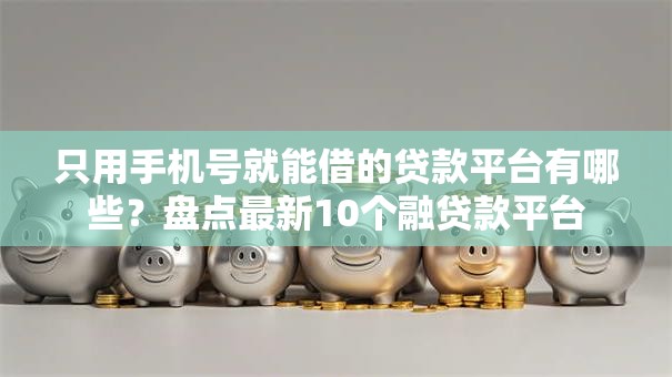 只用手机号就能借的贷款平台有哪些？盘点最新10个融贷款平台