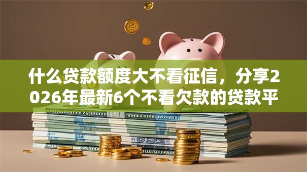什么贷款额度大不看征信，分享2026年最新6个不看欠款的贷款平台