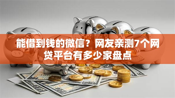 能借到钱的微信?网友亲测7个网贷平台有多少家盘点 能借到钱的微信?网友亲测7个网贷平台有多少家盘点