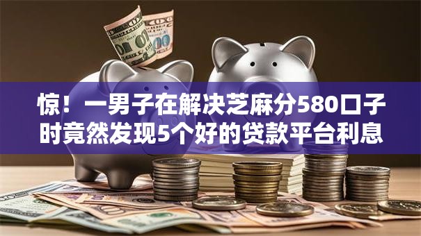 惊！一男子在解决芝麻分580口子时竟然发现5个好的贷款平台利息低，事后分享了出来