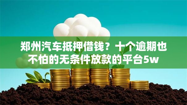 郑州汽车抵押借钱?十个逾期也不怕的无条件放款的平台5w 郑州汽车抵押借钱?十个逾期也不怕的无条件放款的平台5w