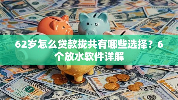 62岁怎么贷款拢共有哪些选择?6个放水软件详解 62岁怎么贷款拢共有哪些选择?6个放水软件详解
