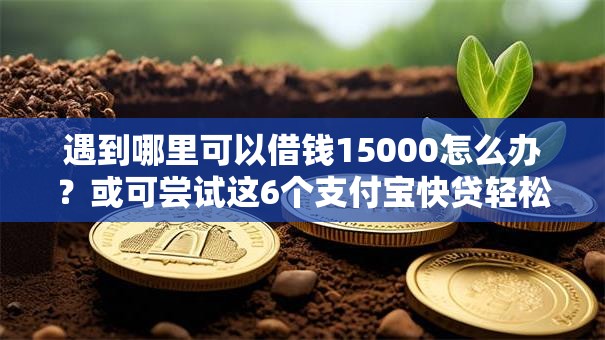 遇到哪里可以借钱15000怎么办?或可尝试这6个支付宝快贷轻松借口子 遇到哪里可以借钱15000怎么办?或可尝试这6个支付宝快贷轻松借口子