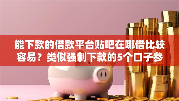 能下款的借款平台贴吧在哪借比较容易?类似强制下款的5个口子参考 能下款的借款平台贴吧在哪借比较容易?类似强制下款的5个口子参考