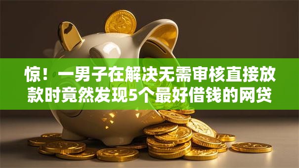 惊！一男子在解决无需审核直接放款时竟然发现5个最好借钱的网贷平台不看数据，事后分享了出来