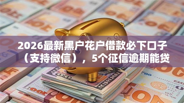 2026最新黑户花户借款必下口子(支持微信),5个征信逾期能贷款的正规平台无私分享 2026最新黑户花户借款必下口子(支持微信),5个征信逾期能贷款的正规平台无私分享