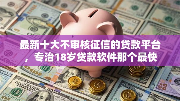 最新十大不审核征信的贷款平台，专治18岁贷款软件那个最快