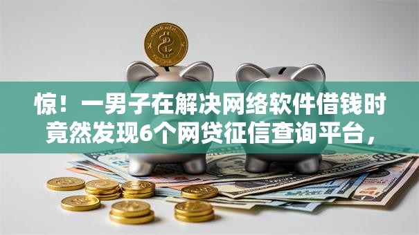 惊！一男子在解决网络软件借钱时竟然发现6个网贷征信查询平台，事后分享了出来