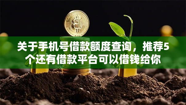 关于手机号借款额度查询，推荐5个还有借款平台可以借钱给你