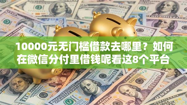 10000元无门槛借款去哪里？如何在微信分付里借钱呢看这8个平台