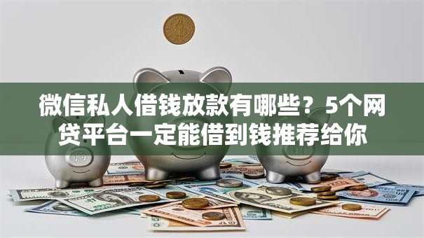 微信私人借钱放款有哪些？5个网贷平台一定能借到钱推荐给你