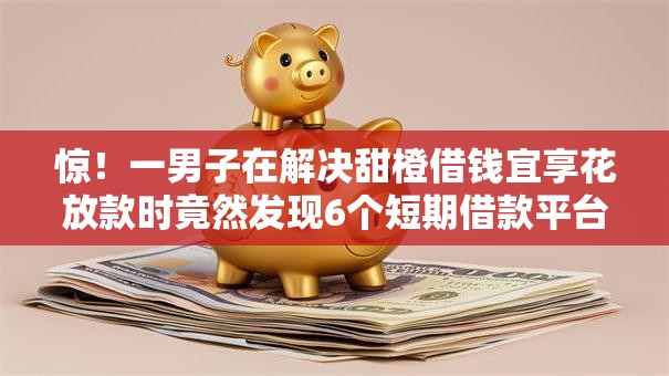 惊!一男子在解决甜橙借钱宜享花放款时竟然发现6个短期借款平台30天不看征信,事后分享了出来 惊!一男子在解决甜橙借钱宜享花放款时竟然发现6个短期借款平台30天不看征信,事后分享了出来