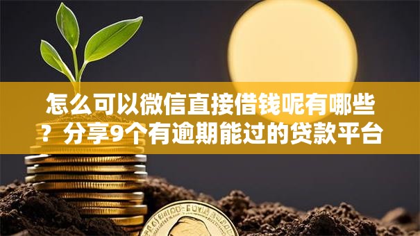 怎么可以微信直接借钱呢有哪些?分享9个有逾期能过的贷款平台 怎么可以微信直接借钱呢有哪些?分享9个有逾期能过的贷款平台