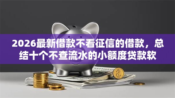 2026最新借款不看征信的借款，总结十个不查流水的小额度贷款软件！