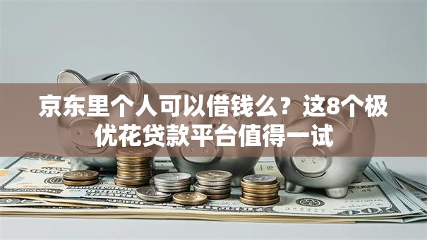 京东里个人可以借钱么？这8个极优花贷款平台值得一试