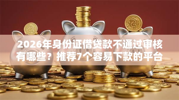 2026年身份证借贷款不通过审核有哪些？推荐7个容易下款的平台