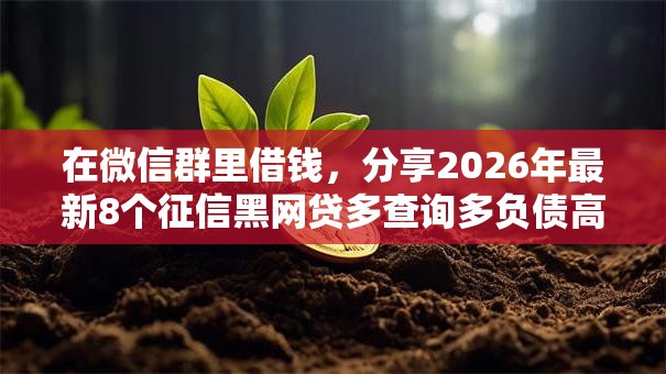 在微信群里借钱,分享2026年最新8个征信黑网贷多查询多负债高能下款的口子 在微信群里借钱,分享2026年最新8个征信黑网贷多查询多负债高能下款的口子