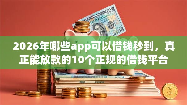 2026年哪些app可以借钱秒到，真正能放款的10个正规的借钱平台推荐