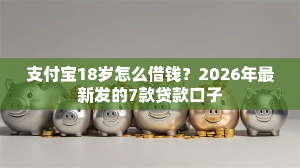 支付宝18岁怎么借钱？2026年最新发的7款贷款口子