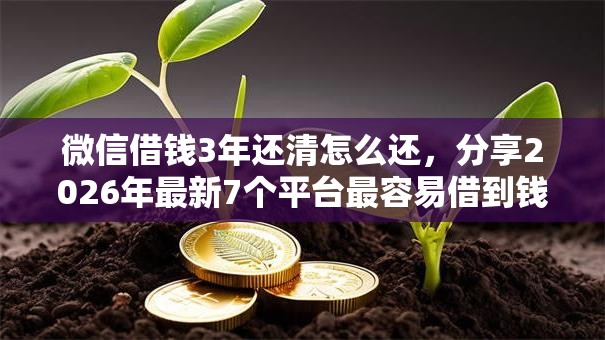 微信借钱3年还清怎么还,分享2026年最新7个平台最容易借到钱的 微信借钱3年还清怎么还,分享2026年最新7个平台最容易借到钱的