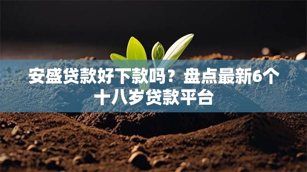 安盛贷款好下款吗？盘点最新6个十八岁贷款平台