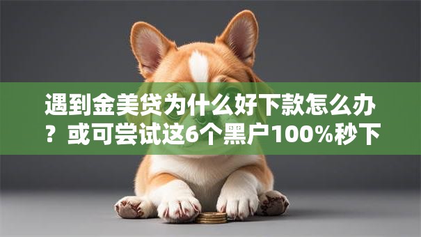 遇到金美贷为什么好下款怎么办?或可尝试这6个黑户100%秒下款的平台 遇到金美贷为什么好下款怎么办?或可尝试这6个黑户100%秒下款的平台