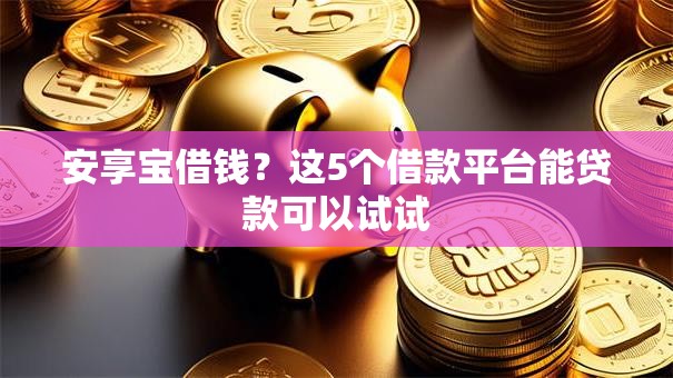 安享宝借钱？这5个借款平台能贷款可以试试