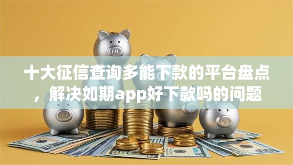 十大征信查询多能下款的平台盘点，解决如期app好下款吗的问题