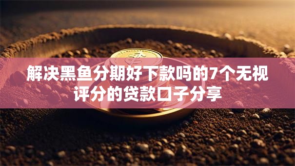 解决黑鱼分期好下款吗的7个无视评分的贷款口子分享