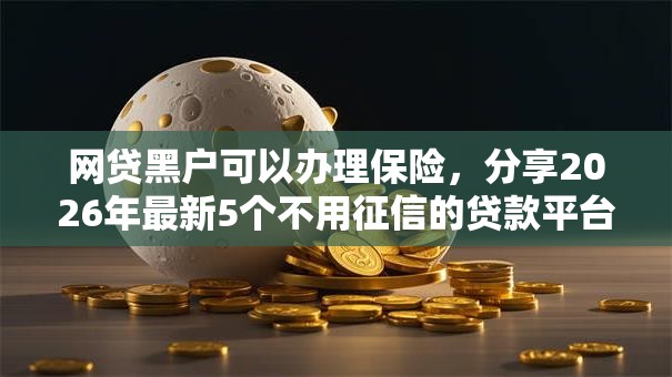 网贷黑户可以办理保险,分享2026年最新5个不用征信的贷款平台 网贷黑户可以办理保险,分享2026年最新5个不用征信的贷款平台