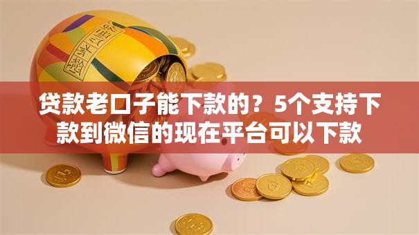 贷款老口子能下款的？5个支持下款到微信的现在平台可以下款