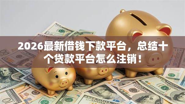 2026最新借钱下款平台，总结十个贷款平台怎么注销！