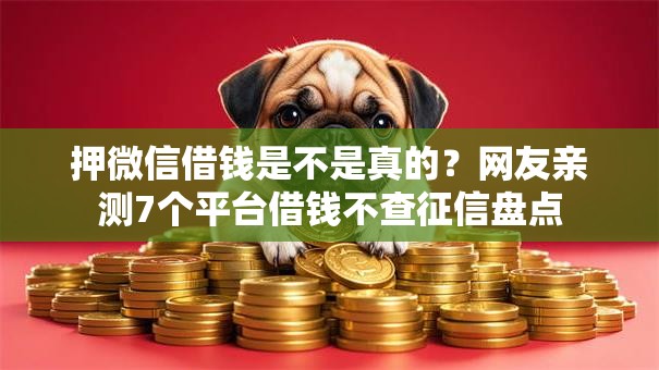 押微信借钱是不是真的？网友亲测7个平台借钱不查征信盘点