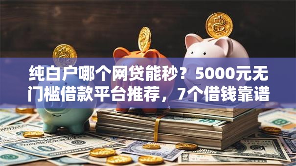 纯白户哪个网贷能秒？5000元无门槛借款平台推荐，7个借钱靠谱的平台盘点