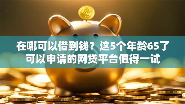 在哪可以借到钱?这5个年龄65了可以申请的网贷平台值得一试 在哪可以借到钱?这5个年龄65了可以申请的网贷平台值得一试