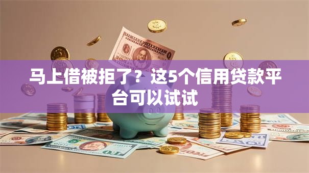 马上借被拒了？这5个信用贷款平台可以试试
