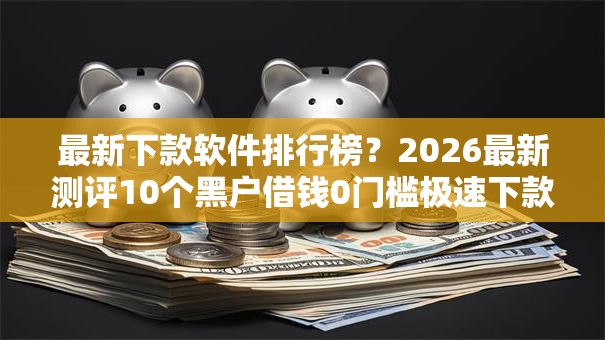 最新下款软件排行榜？2026最新测评10个黑户借钱0门槛极速下款口子