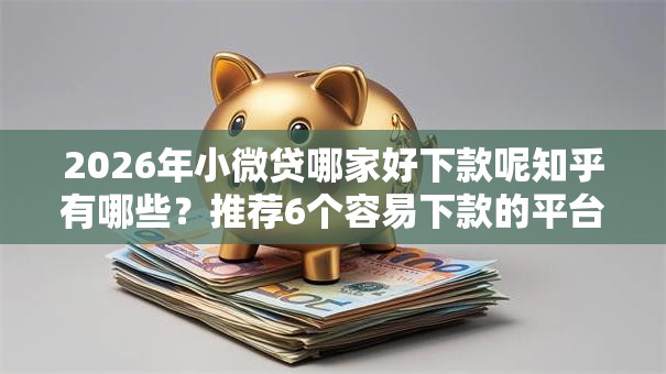 2026年小微贷哪家好下款呢知乎有哪些？推荐6个容易下款的平台