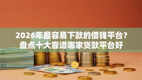 2026年最容易下款的借钱平台？盘点十大靠谱哪家贷款平台好
