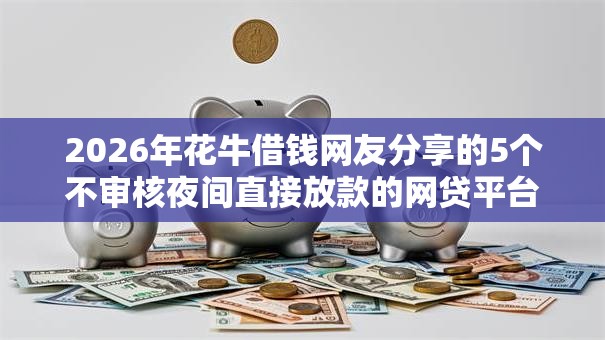 2026年花牛借钱网友分享的5个不审核夜间直接放款的网贷平台我觉得不错！