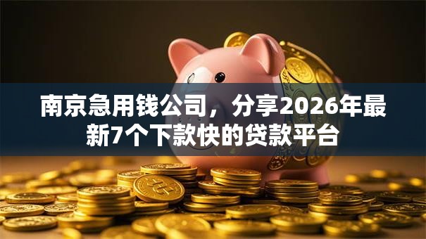 南京急用钱公司，分享2026年最新7个下款快的贷款平台