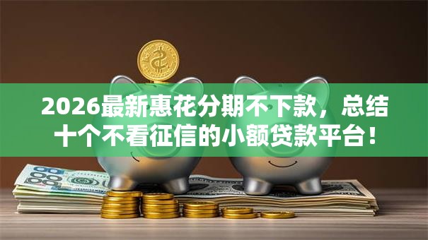 2026最新惠花分期不下款,总结十个不看征信的小额贷款平台! 2026最新惠花分期不下款,总结十个不看征信的小额贷款平台!