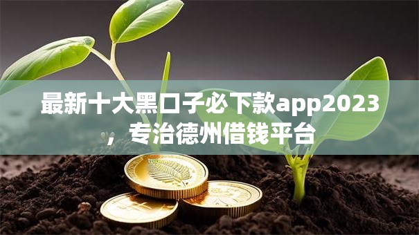 最新十大黑口子必下款app2023，专治德州借钱平台
