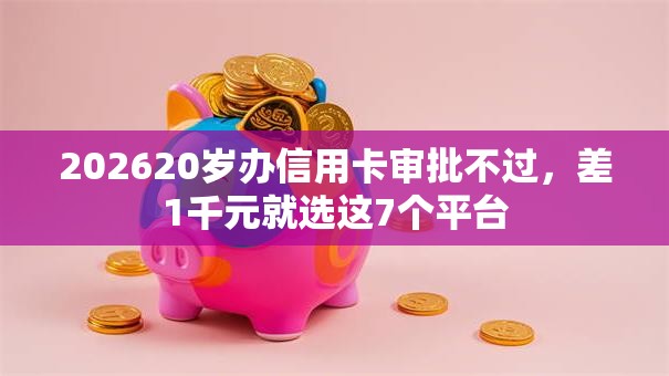 202620岁办信用卡审批不过，差1千元就选这7个平台