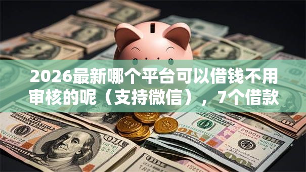 2026最新哪个平台可以借钱不用审核的呢（支持微信），7个借款平台利息最低最正规放款最快无私分享