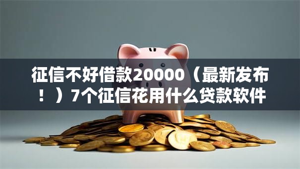 征信不好借款20000（最新发布！）7个征信花用什么贷款软件