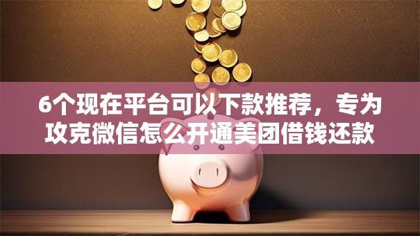 6个现在平台可以下款推荐，专为攻克微信怎么开通美团借钱还款难题