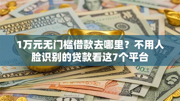 1万元无门槛借款去哪里?不用人脸识别的贷款看这7个平台 1万元无门槛借款去哪里?不用人脸识别的贷款看这7个平台