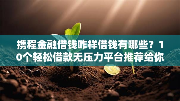 携程金融借钱咋样借钱有哪些?10个轻松借款无压力平台推荐给你 携程金融借钱咋样借钱有哪些?10个轻松借款无压力平台推荐给你