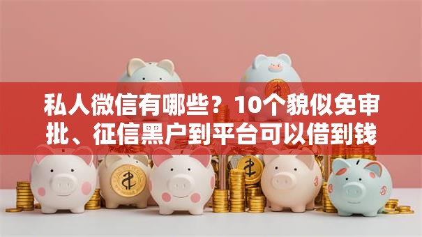 私人微信有哪些?10个貌似免审批、征信黑户到平台可以借到钱合集 私人微信有哪些?10个貌似免审批、征信黑户到平台可以借到钱合集